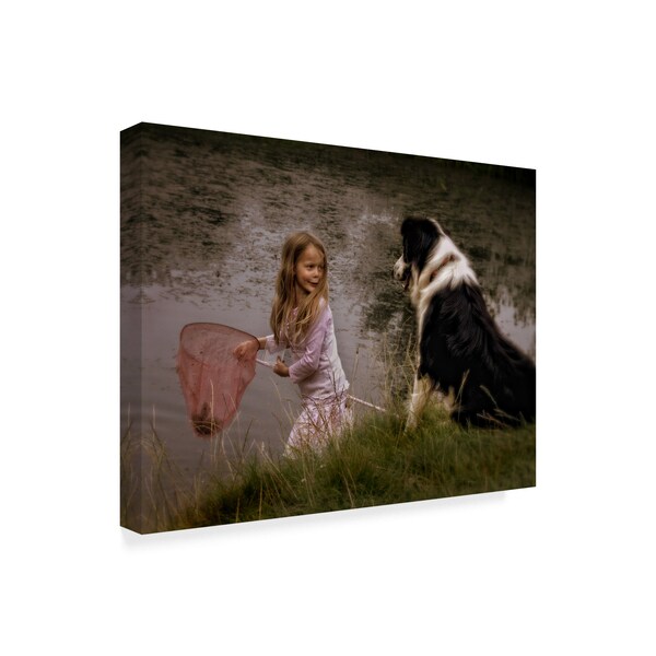 Yvette Depaepe 'The Girl The Dog And The Frog' Canvas Art,24x32